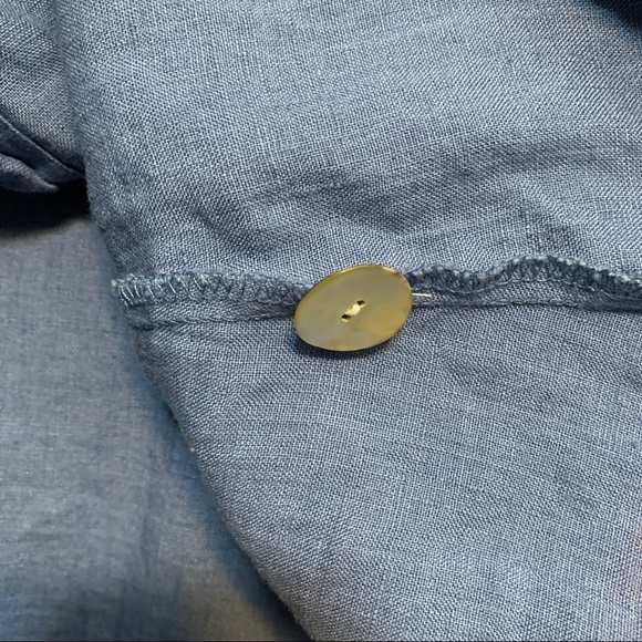 Flax 100% Linen Jacket Lagenlook Size Medium - Picture 6 of 9